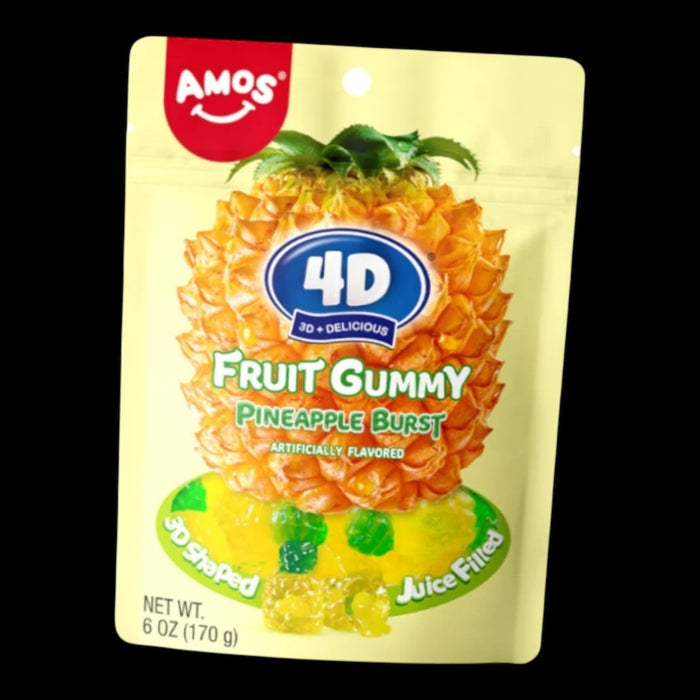 AMOS 4D Fruit Gummy Pineapple Burst 65g