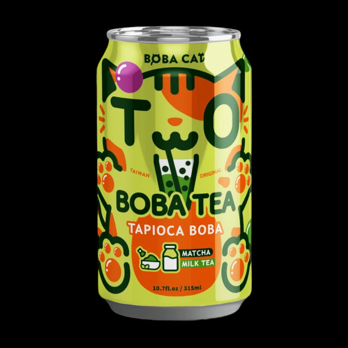 Boba Cat Matcha Milk Tea 315ml