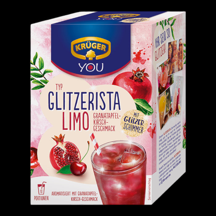 KRÜGER YOU GLITZERISTA LIMO Granatapfel-Kirsch