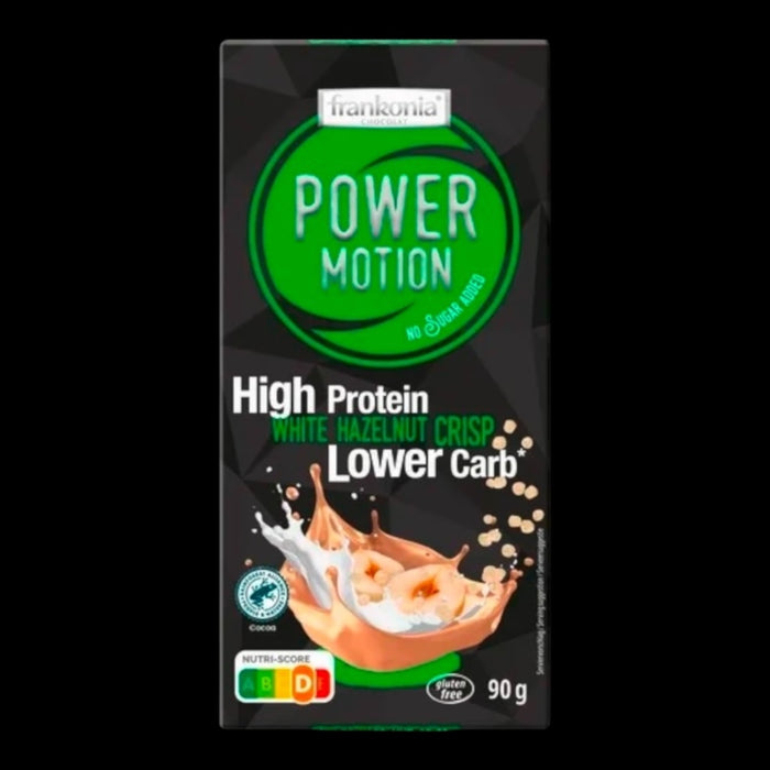 Frankonia High Protein WEIßE Schokolade HASELNUSS Crisp 90g