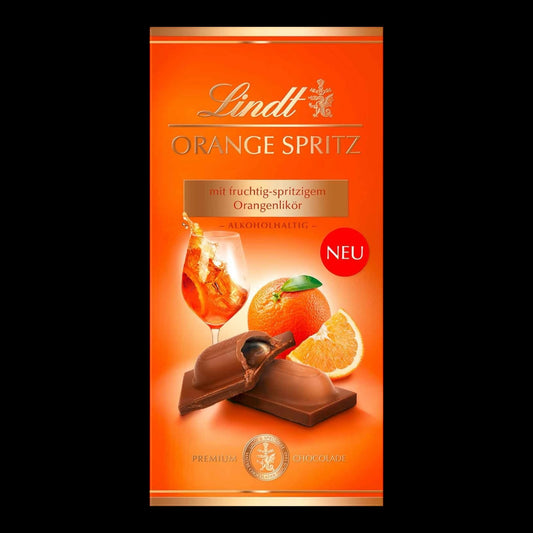 Lindt Orange Spritz Vollmilch Tafel 100g