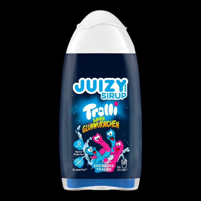 Trolli Saure Glühwürmchen Juizy Sirup Erdbeere Traube 65ml