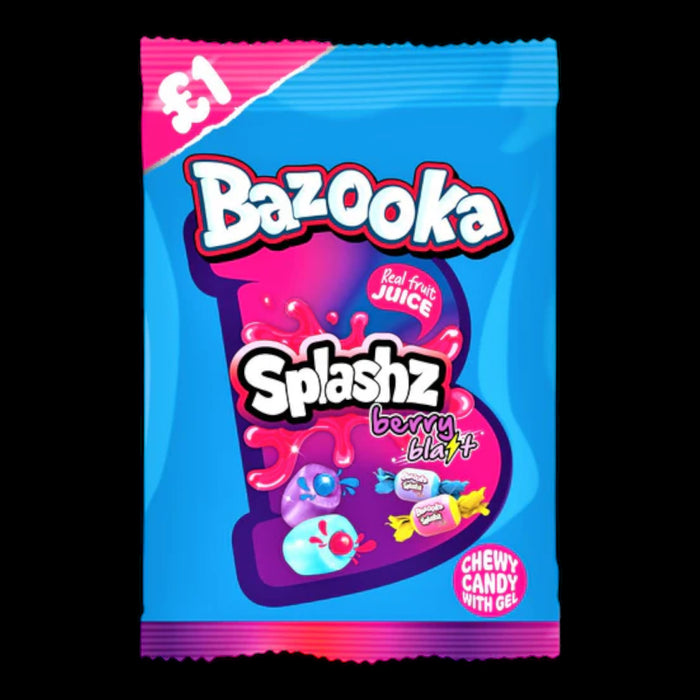 Bazooka Splashz Berry Blast Bag 120g