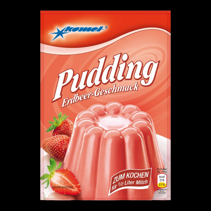 Komet Pudding Erdbeer-Geschmack 40g