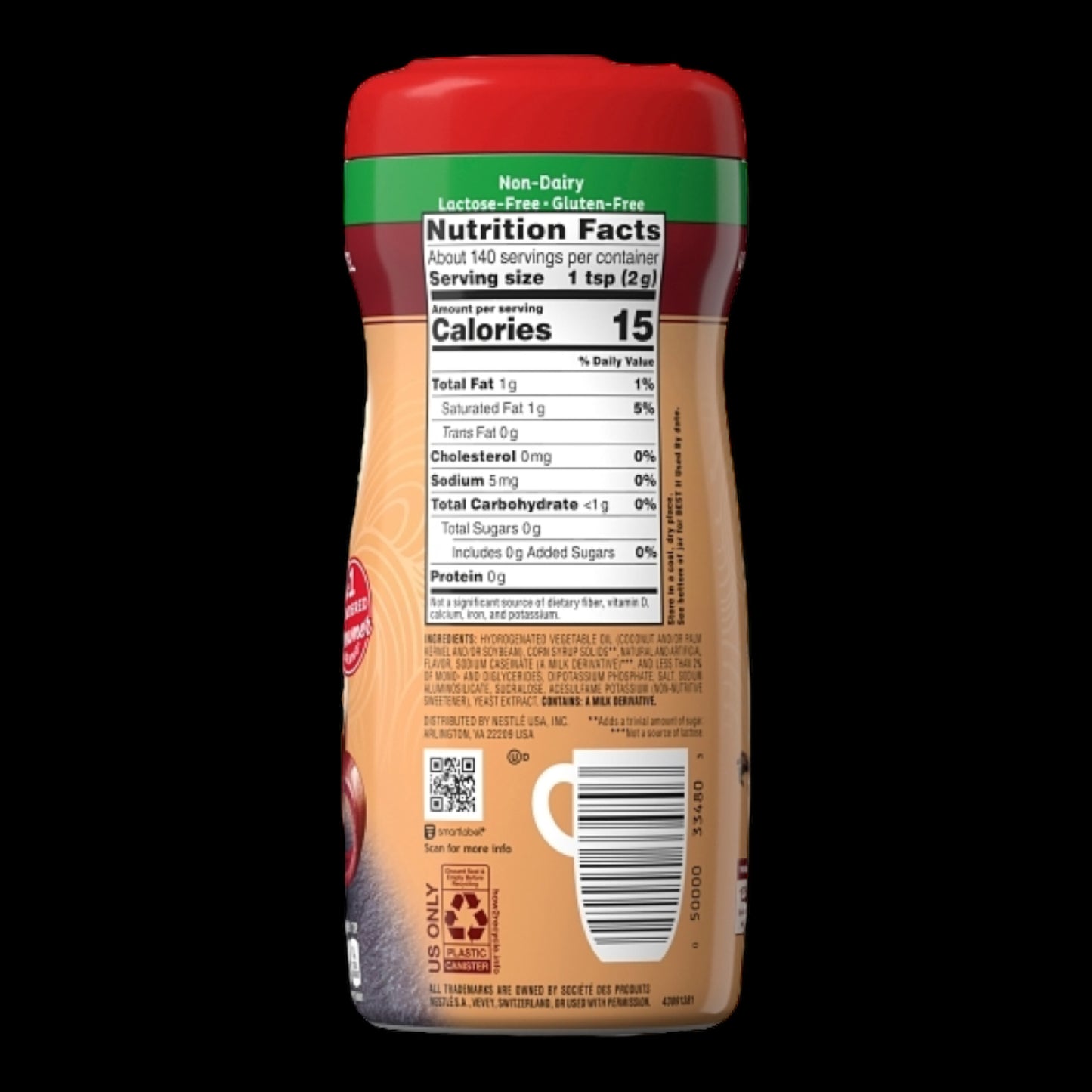 Nestle Coffee Mates Vanilla Caramel Sugar Free 289g