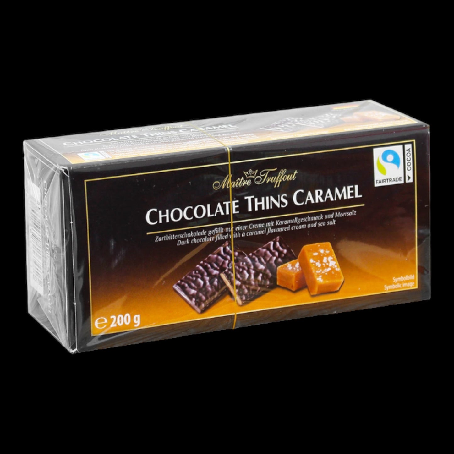 Maitre Truffout Chocolate Thins Caramel 200g
