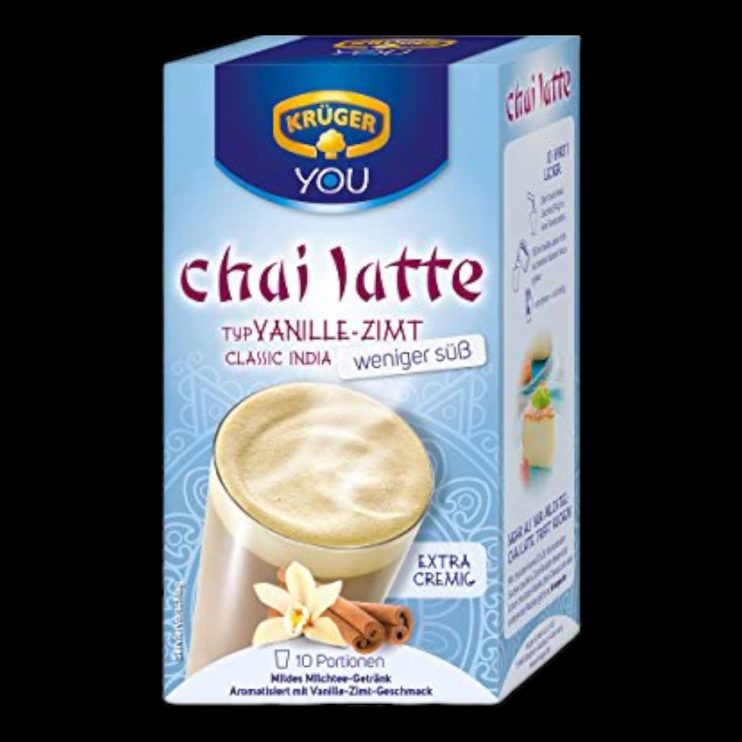 KRÜGER YOU chai latte Vanille-Zimt, weniger süß