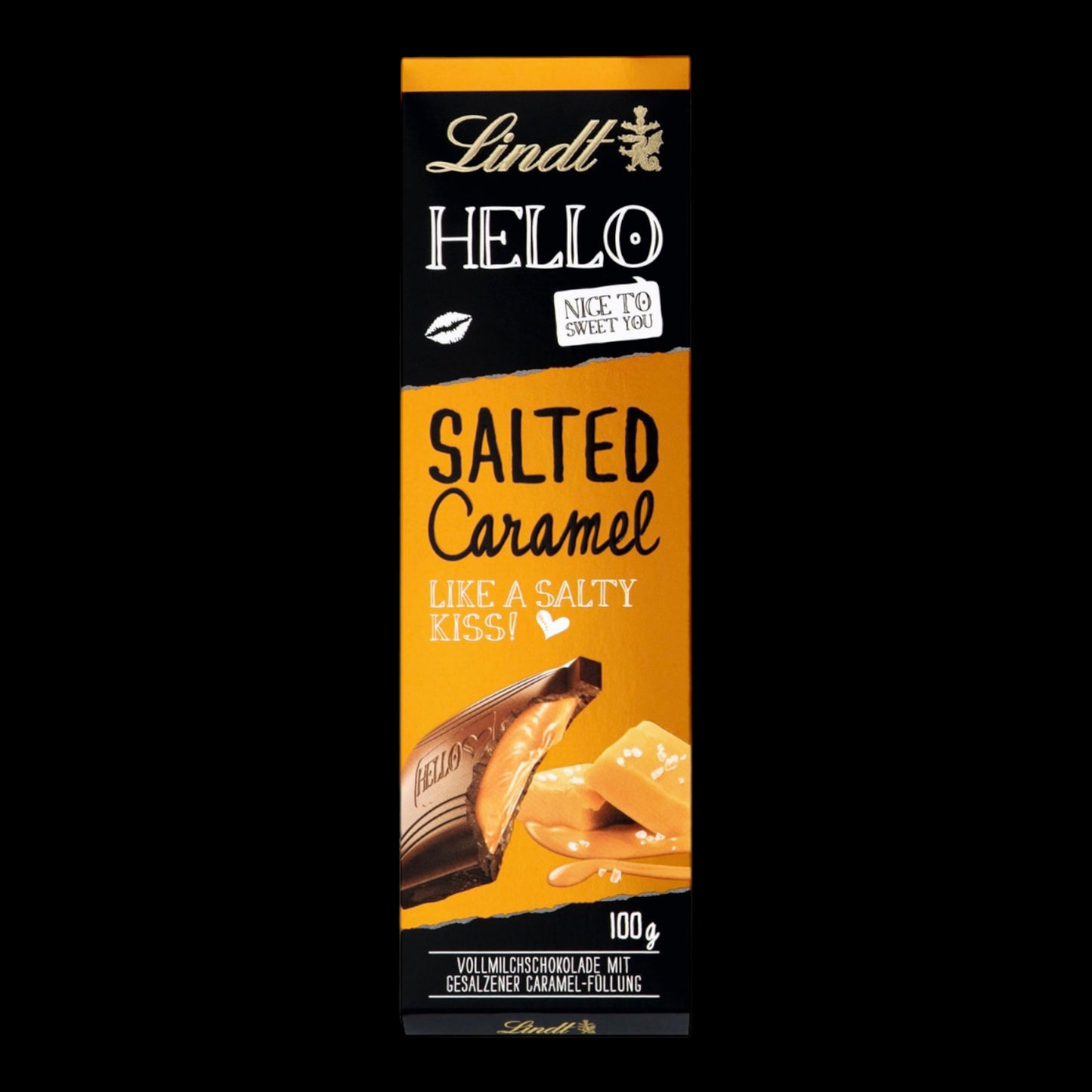 Lindt Hello Salted Caramel Vollmilch Tafel 100g