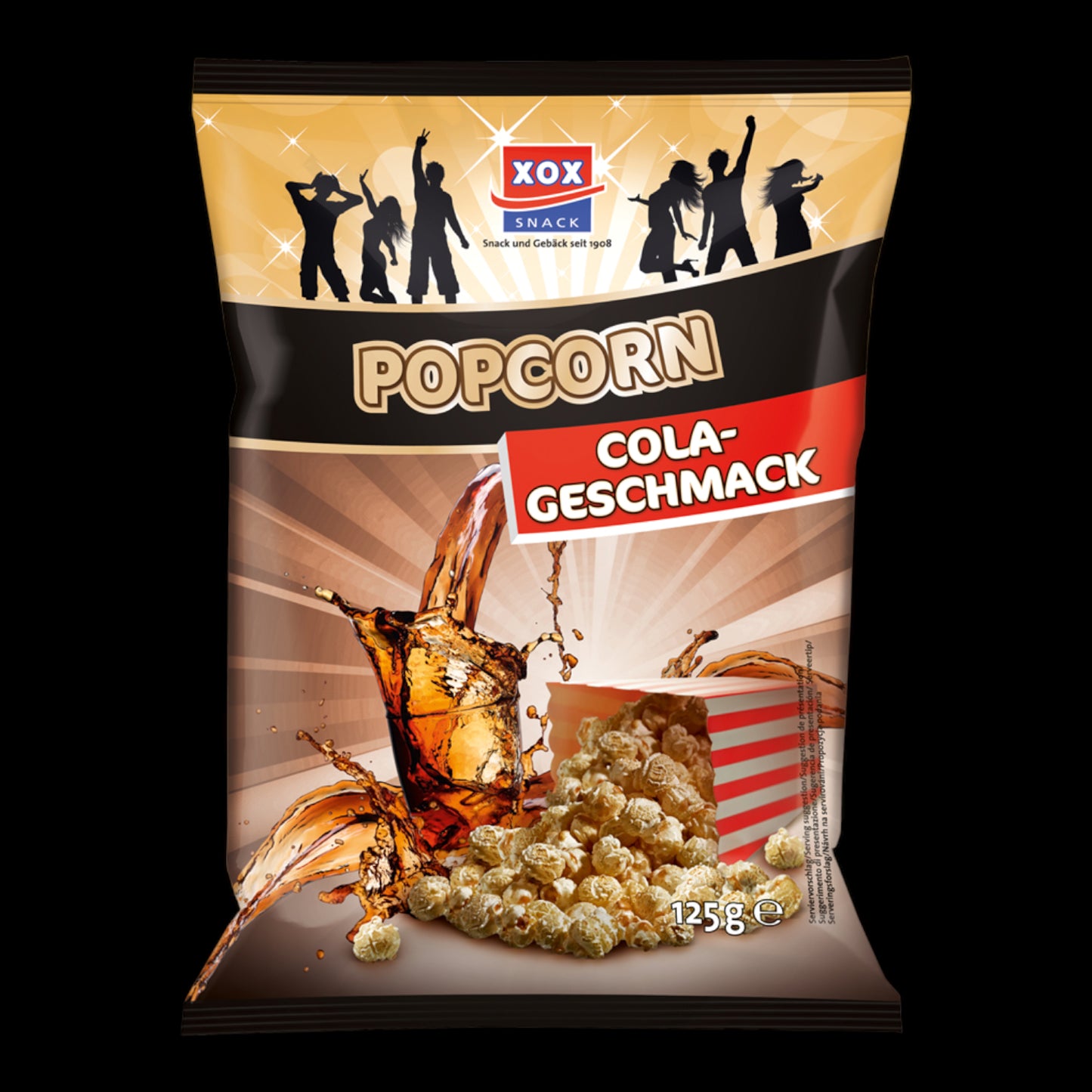 XOX Popcorn Cola-Geschmack 125g