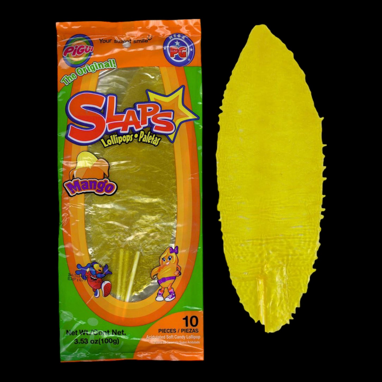 Slaps Lollipops Mango 10 Stück