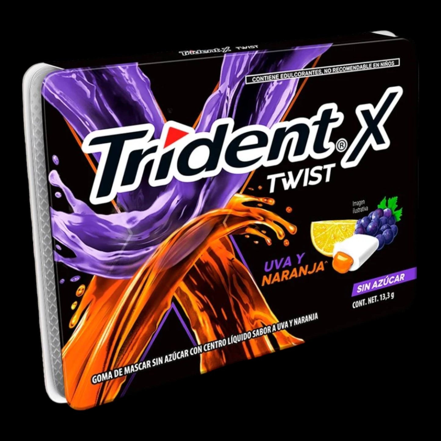 Trident Twist UVA Naranja 133g
