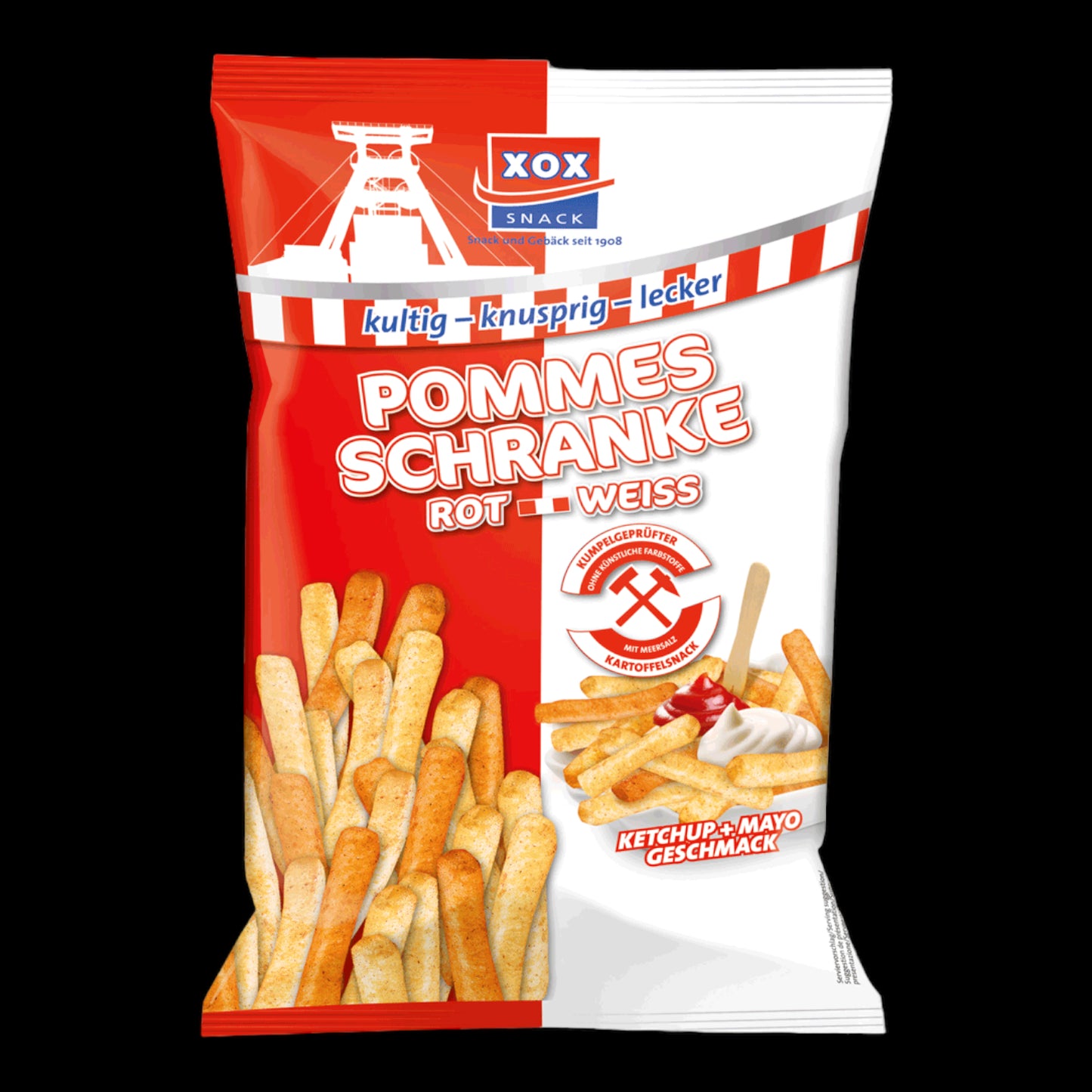 XOX Pommes Schranke Rot-Weiss 125g