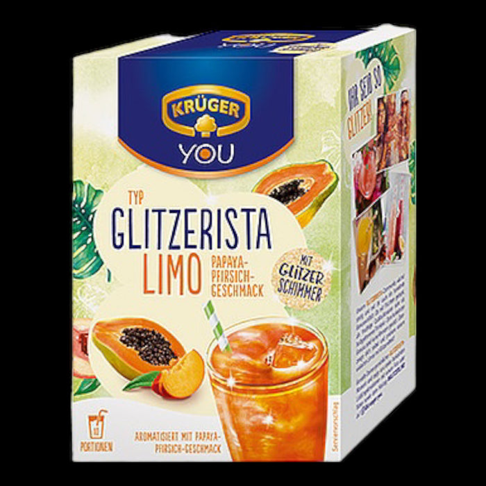 KRÜGER YOU GLITZERISTA LIMO Papaya-Pfirsich