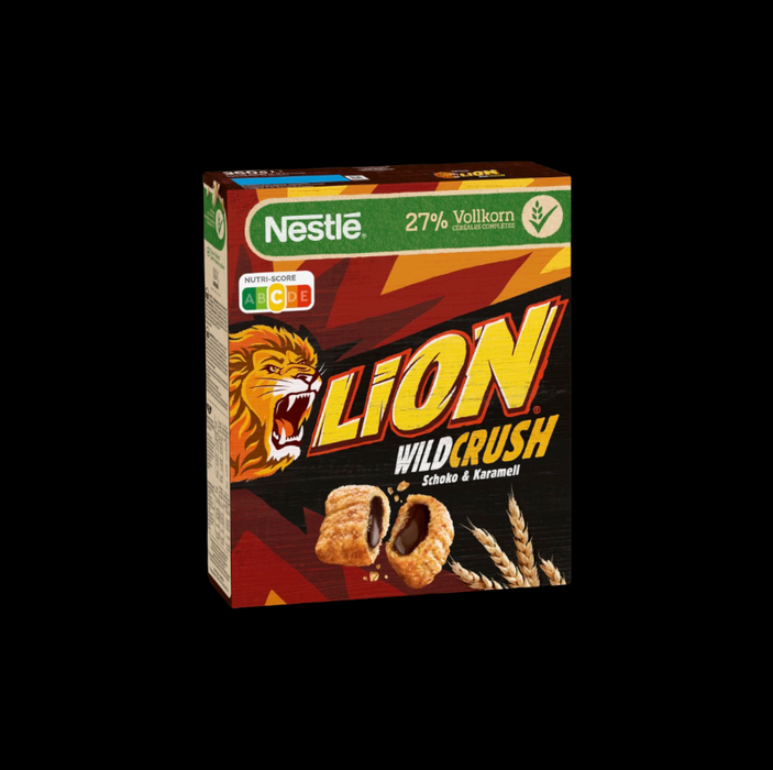 Lion WildCrush Schoko & Karamell 360g