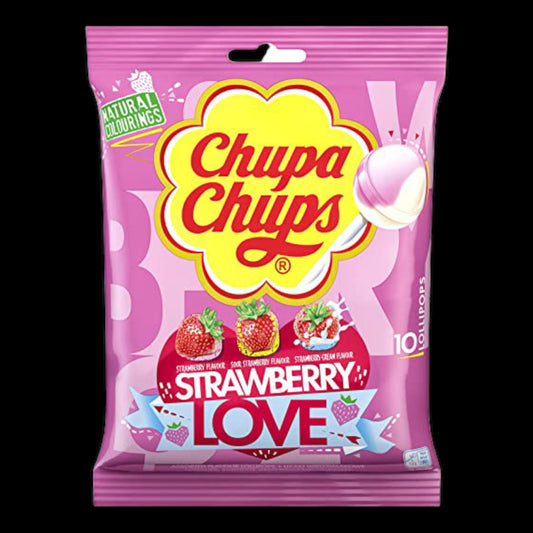 Chupa Chups Strawberry Love 10er
