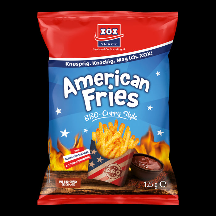 XOX American Fries BBQ-Curry Style 125g