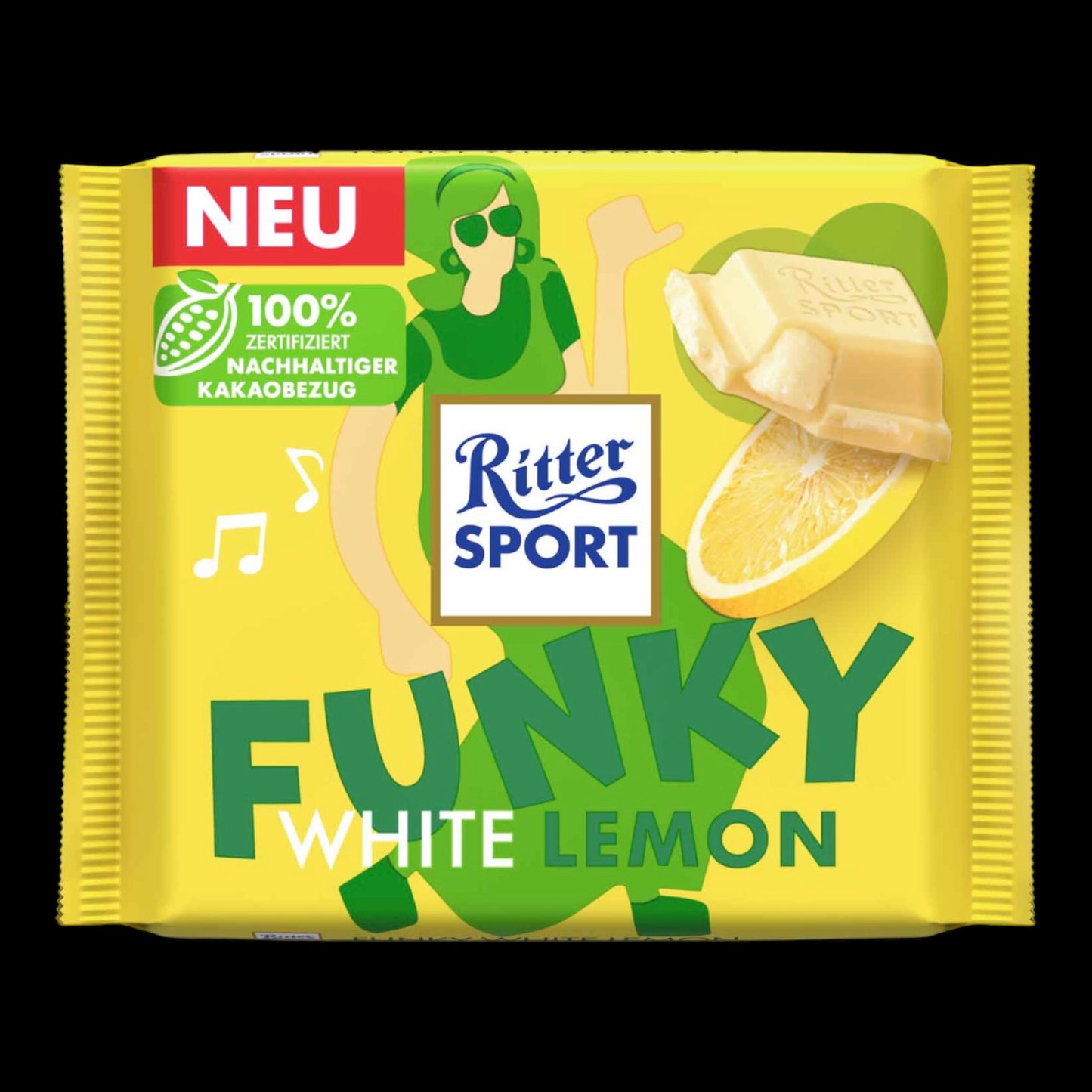 Ritter Sport Funky White Lemon 100g