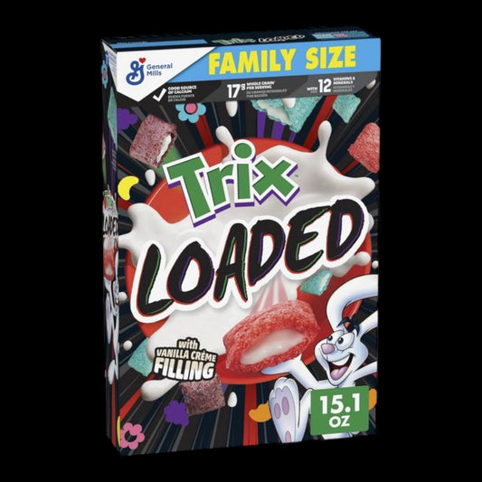 General Mills Trix Loaded Cereals With Vanilla Creme Filling 368g