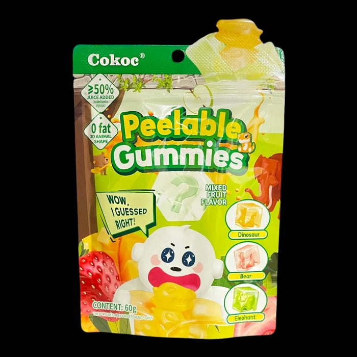 Cokoc Peelable Gummies Mixed Fruit Flavor HALAL 60g