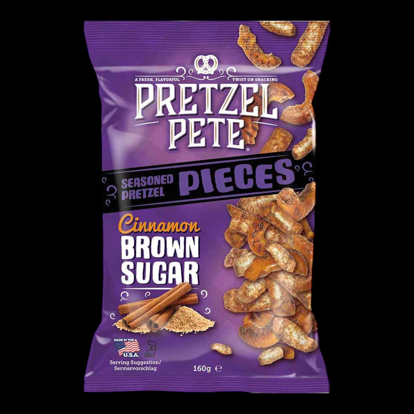 Pretzel Pete Cinnamon Brown Sugar Brezelstücke 160g