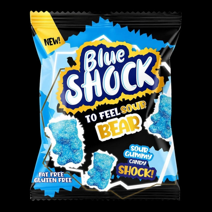 Blue Shock To Feel Sour Bear 80g - Halal