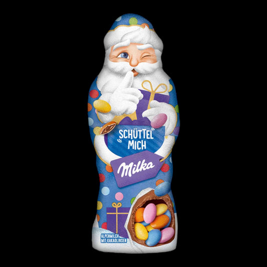 Milka Weihnachtsmann 'Schüttel Mich' Alpenmilch mit Kakaolinsen 61g