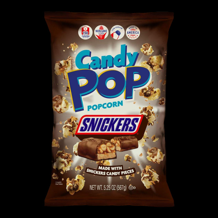 Candy Pop Snickers Popcorn 28g MHD April.25