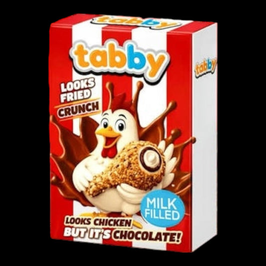 Tabby Milk Cream Filled Chicken Chocolate 50g