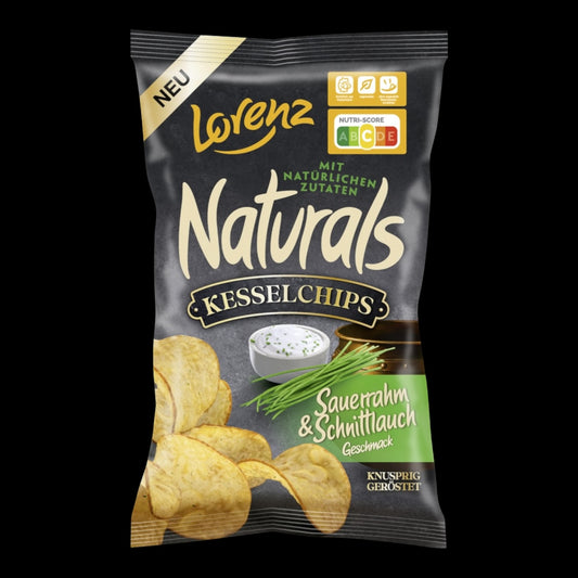 Lorenz Naturals Kesselchips Sauerrahm & Schnittlauch 95g