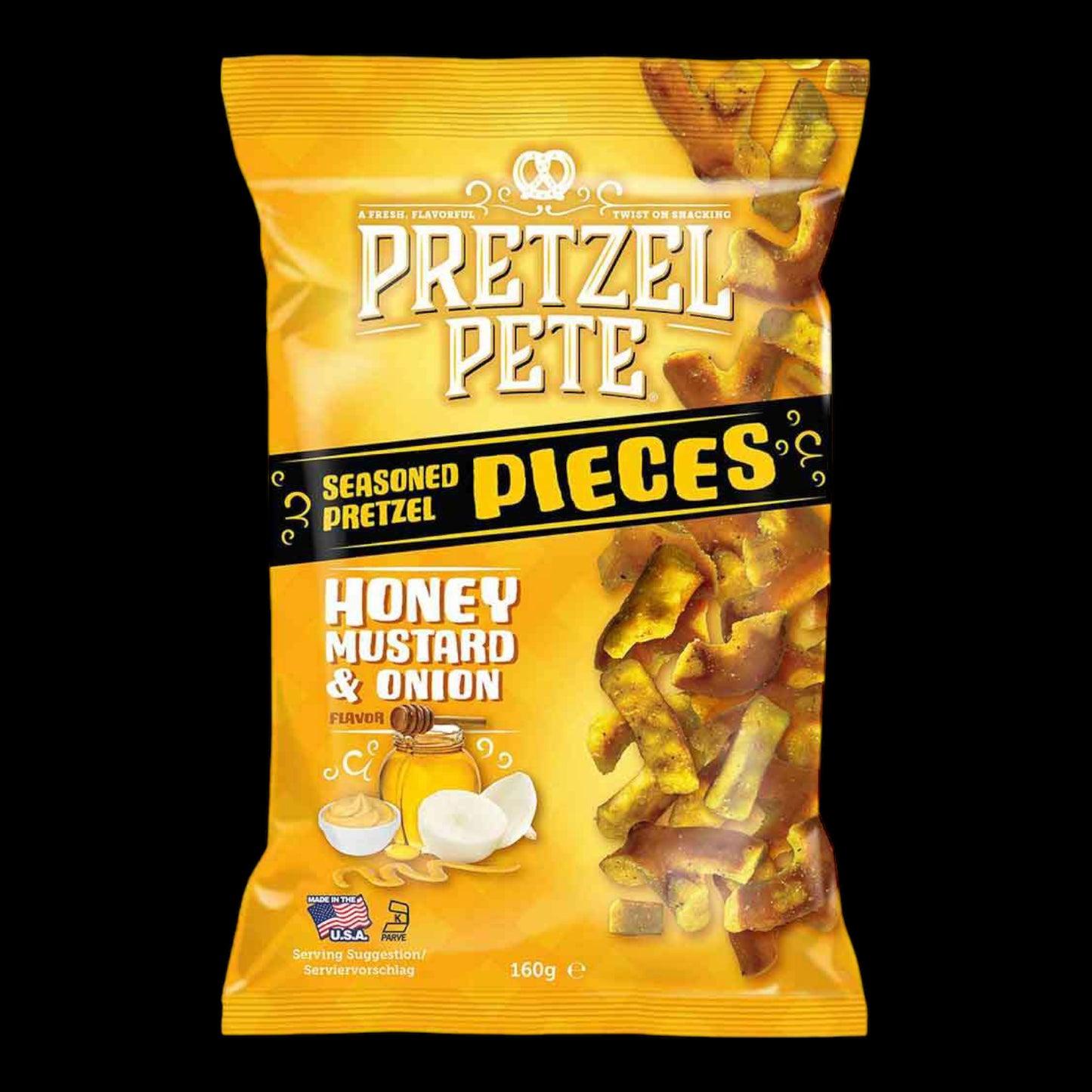 Pretzel Pete Honey Mustard & Onion Brezelstücke 160g