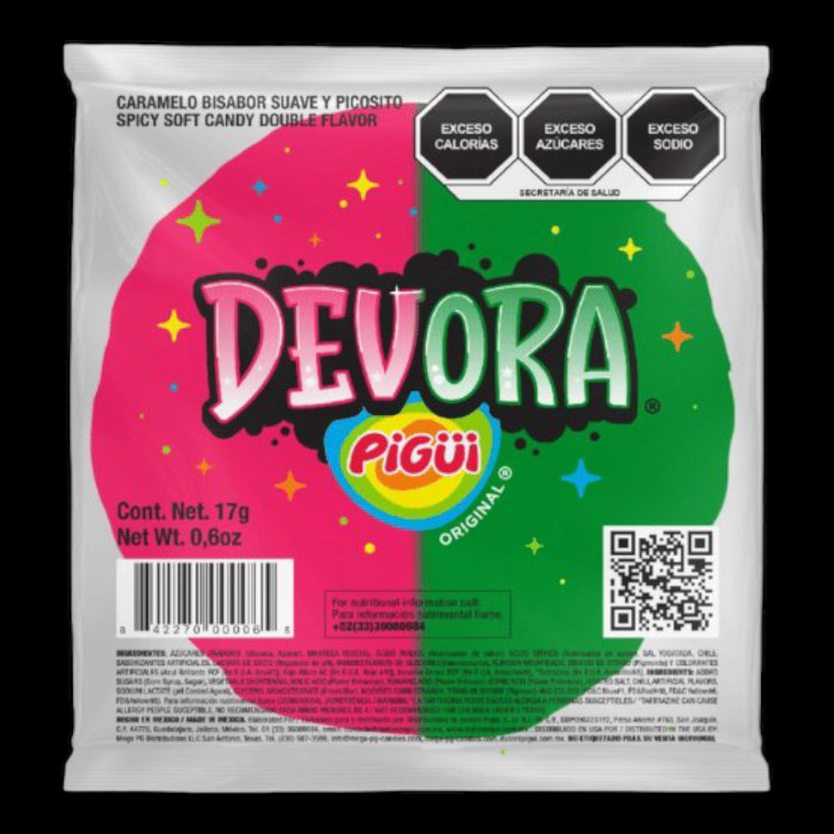 Devora Pigüi Slaps Devora Watermelon Cucumber 17g - candymen.ch