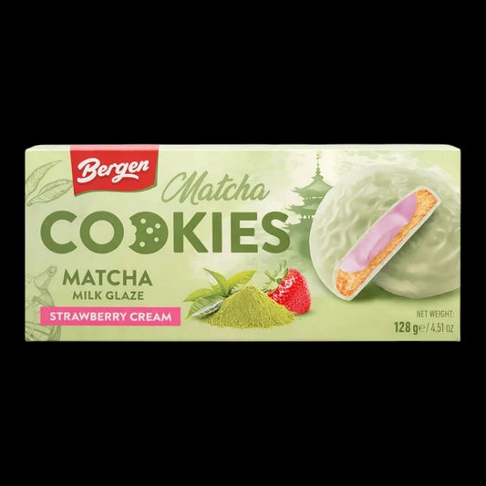 Bergen obsession Matcha Cookies with Strawberry Cream 128g