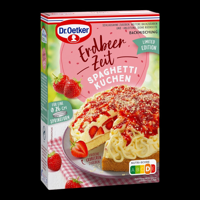 Dr. Oetker Backmischung Erdbeerzeit Spaghetti Kuchen 335g