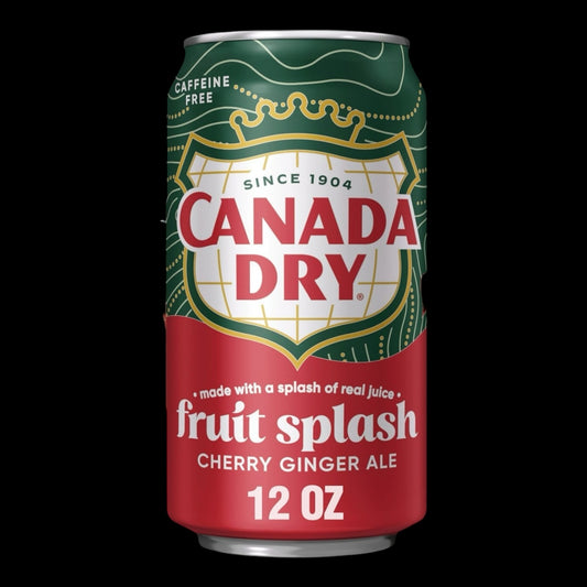 Canada Dry Fruit Splash Cherry Ginger Ale 355ml