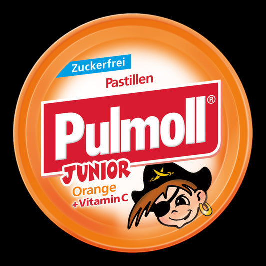 Pulmoll Junior Orange + Vitamin C zuckerfrei 50g