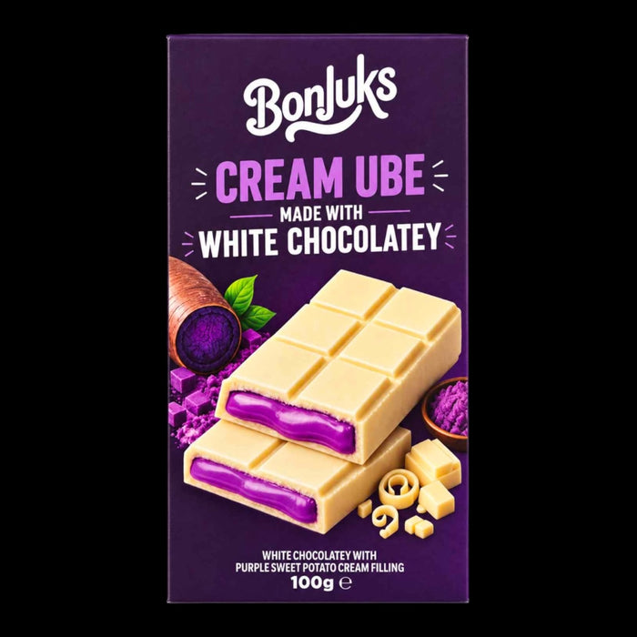 Bonjuks Ube White Chocolatey 100g