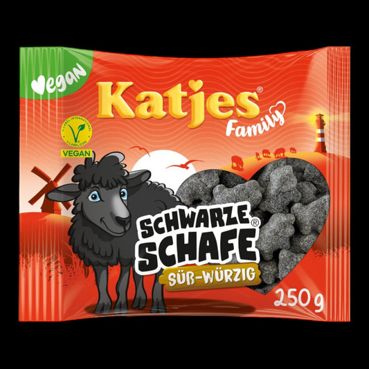 Katjes Family Schwarze Schafe Süß-Würzig 250g