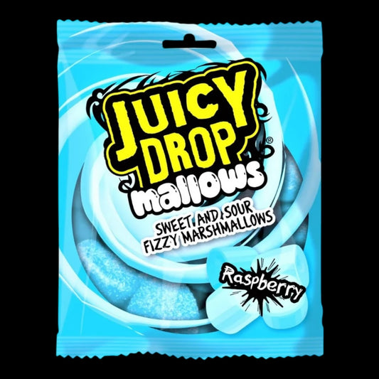 Bazooka Juicy Drop Mallows Raspberry 100g