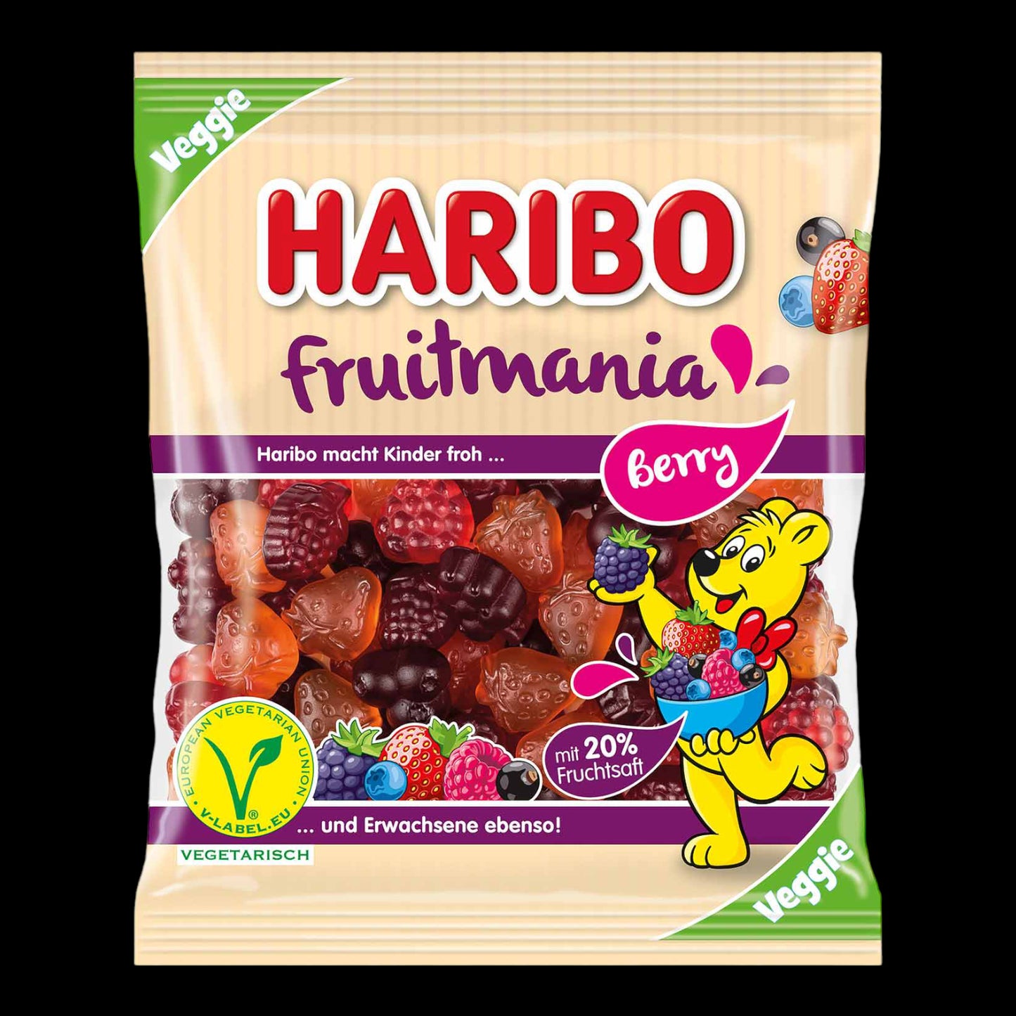 Haribo Fruitmania Berry veggie 160g
