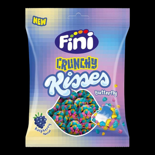 Fini Crunchy Kisses Butterfly Raspberry Flavour 75g