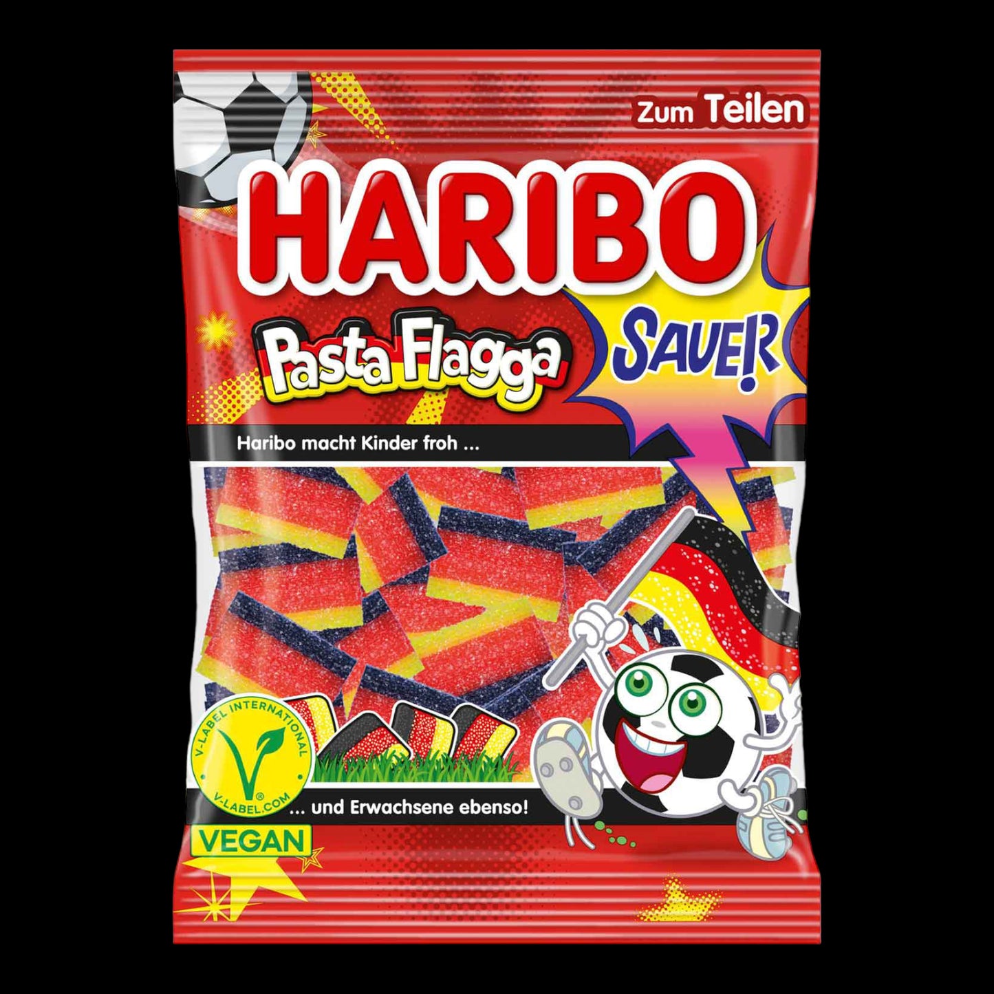 Haribo Pasta Flagga sauer veggie 160g