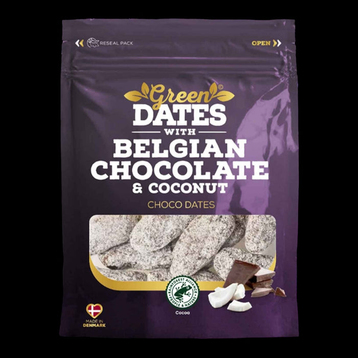 Green Dates Belgian Chocolate & Coconut 120g