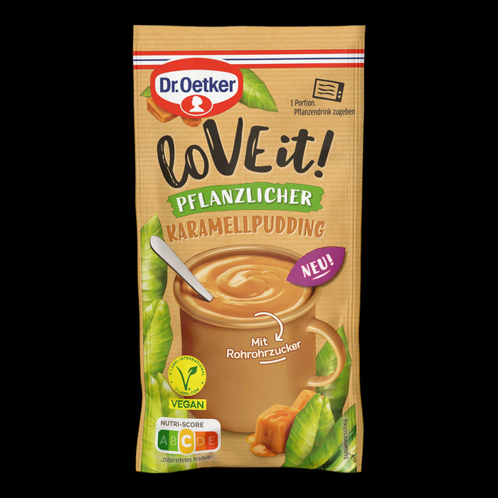 Dr. Oetker LoVe it! Pflanzlicher Karamellpudding 48g