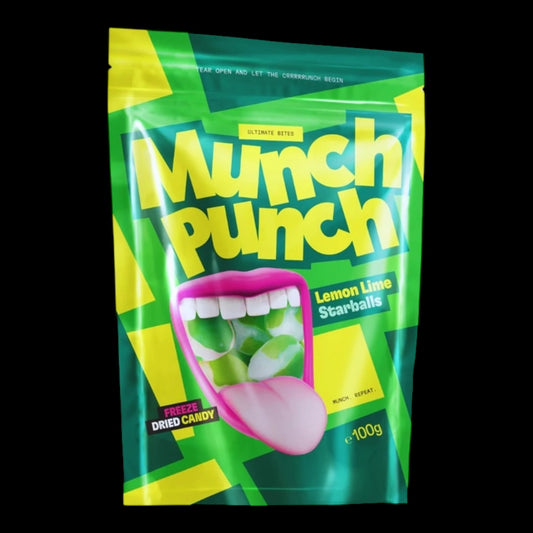 Crunch Punch Freeze-Dried Lemon Lime Starballs 100g