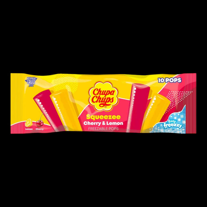 Chupa Chups Squeezee Freeze Pops Cherry & Lemon 10x60ml