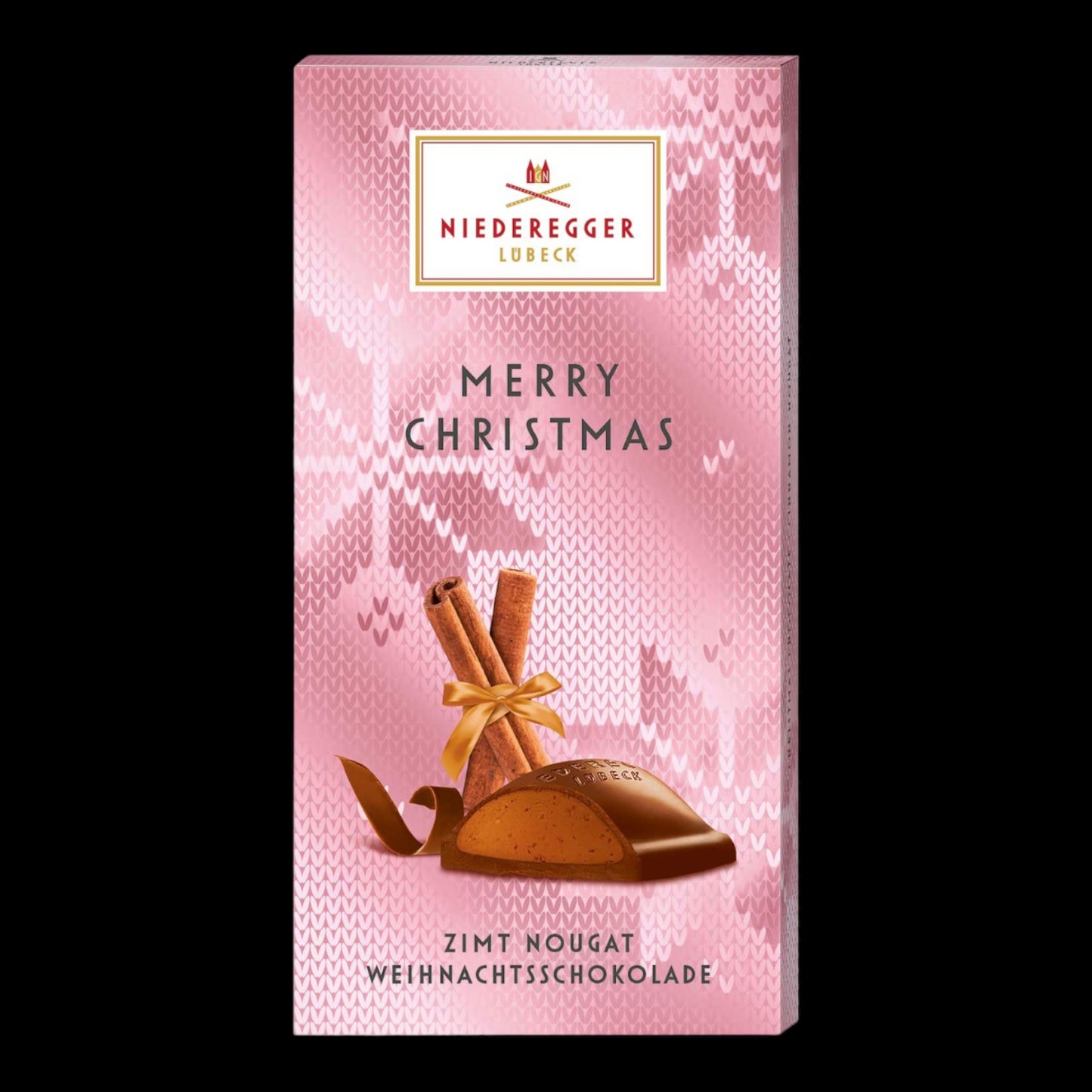 Niederegger Merry Christmas Weihnachtsschokolade Zimt Nougat 100g