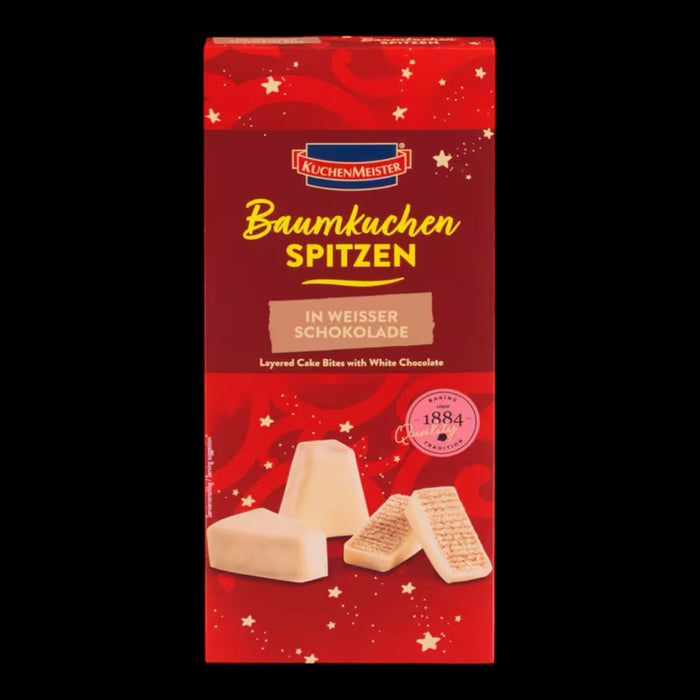 KuchenMeister Baumkuchenspitzen in weißer Schokolade 130g