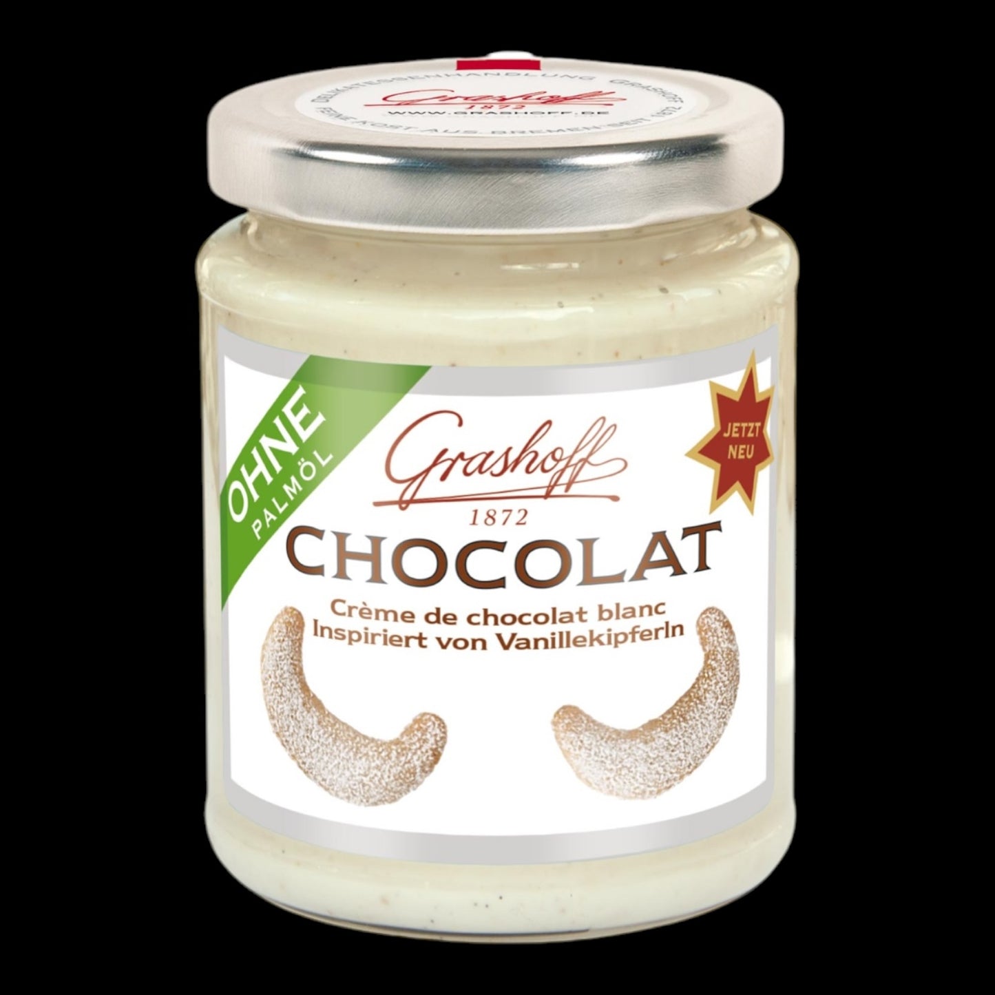 Grashoff Chocolat Crème de chocolat blanc Inspiriert von Vanillekipferln 250g