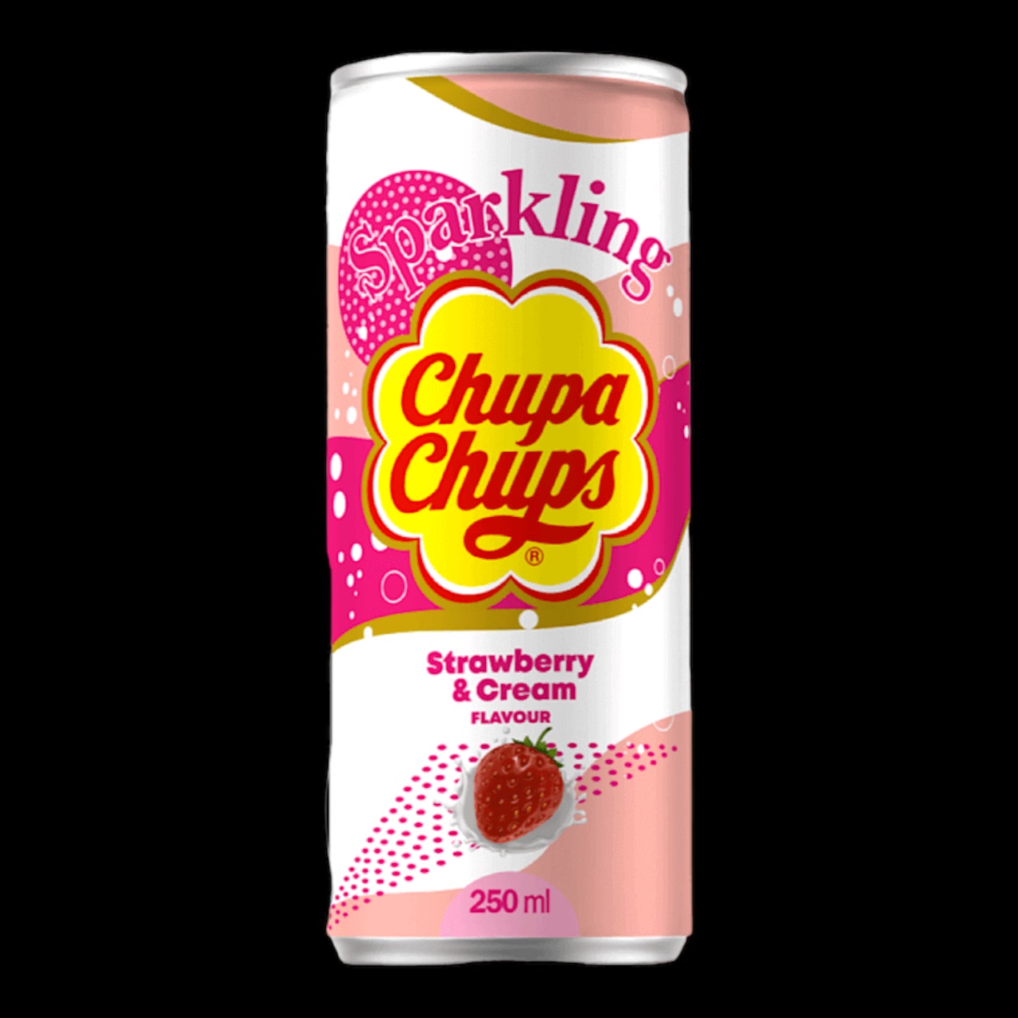 Chupa Chups Sparkling Strawberry & Cream 250ml
