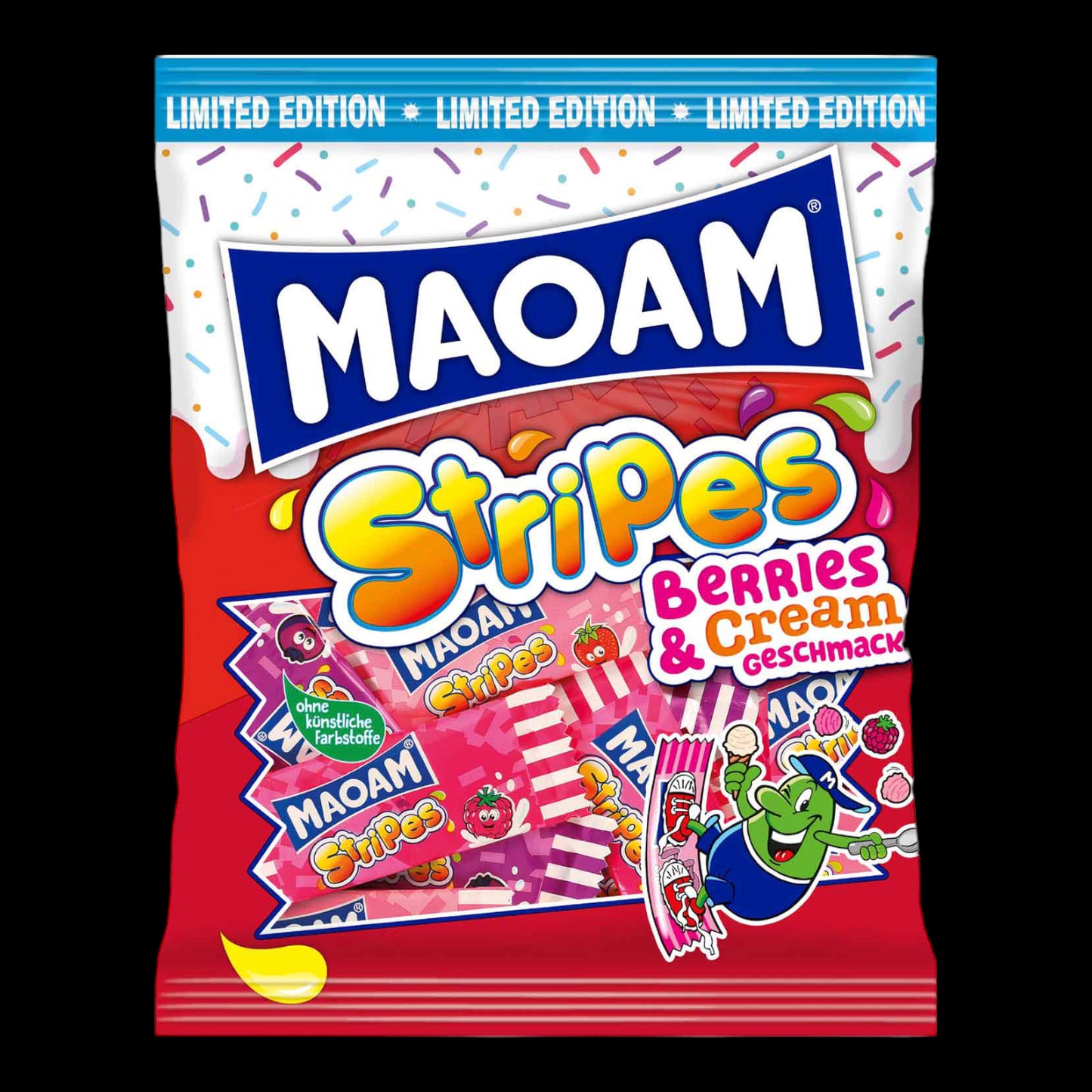 Maoam Stripes Berries & Cream 175g